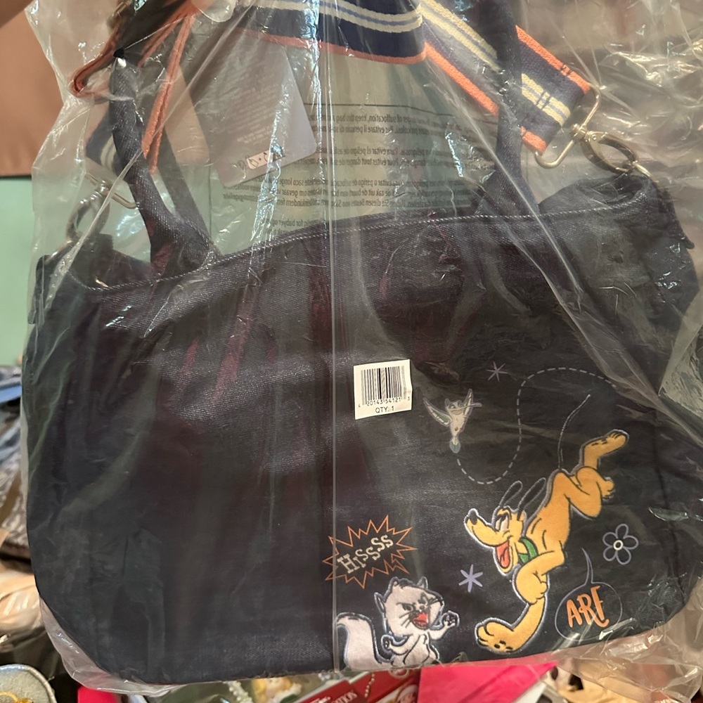 Denim dog Disney purse